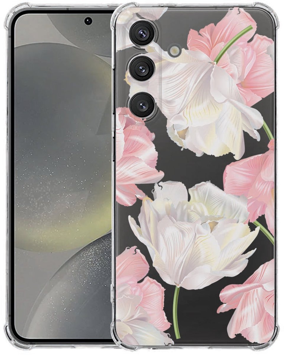Samsung Galaxy S25 FE Hoesje - Bloemen TPU Antishock