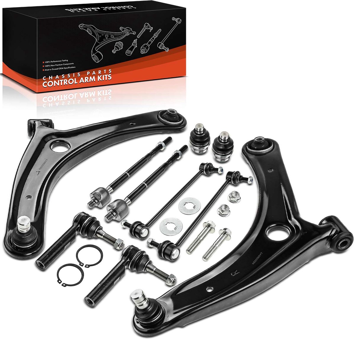 Frankberg 10-delige draagarm set vooras buiten voor Dodge Caliber Jeep