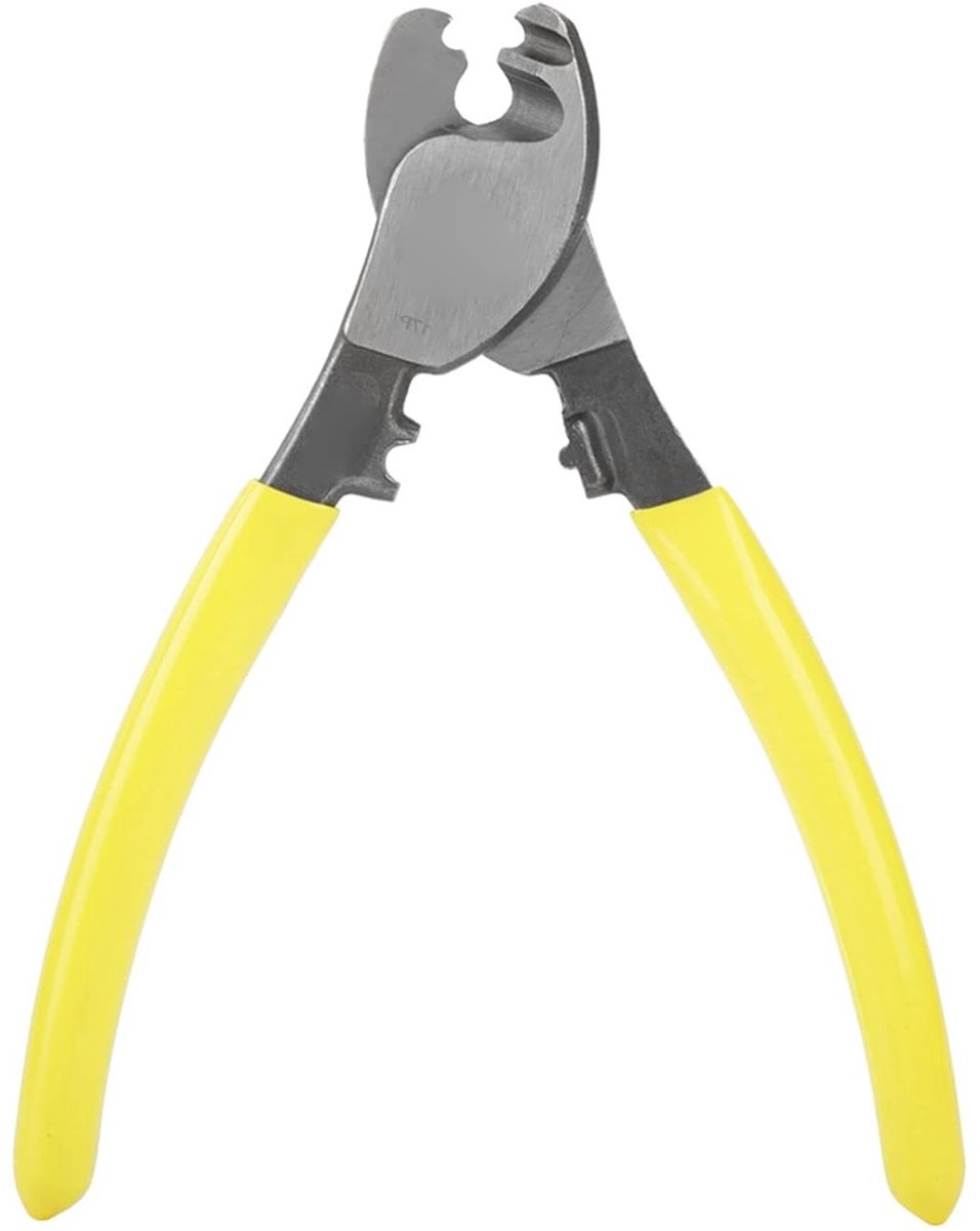 Professionele Kabelknippers met Gebogen Kaken voor Elektrische Draad en Staal Kabels - Ideaal voor Elektriciens en Doe-Het-Zelf Projecten