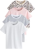 Next - Meisjes - T-shirts 4 Pack - Roze