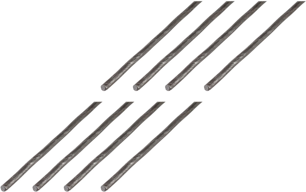 Alberts 8 x rondstaf, blank staal, diameter Ø10 mm, lengte 2 m