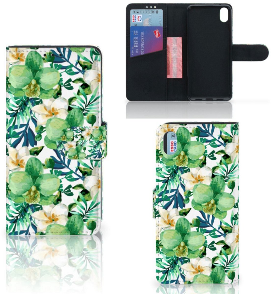 Xiaomi Redmi 7A Hoesje Orchidee Groen