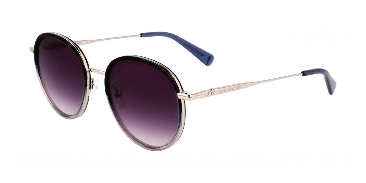 Longchamp LO176S Silver/gradient blue 52/19/140 WOMAN Zonnebrillen