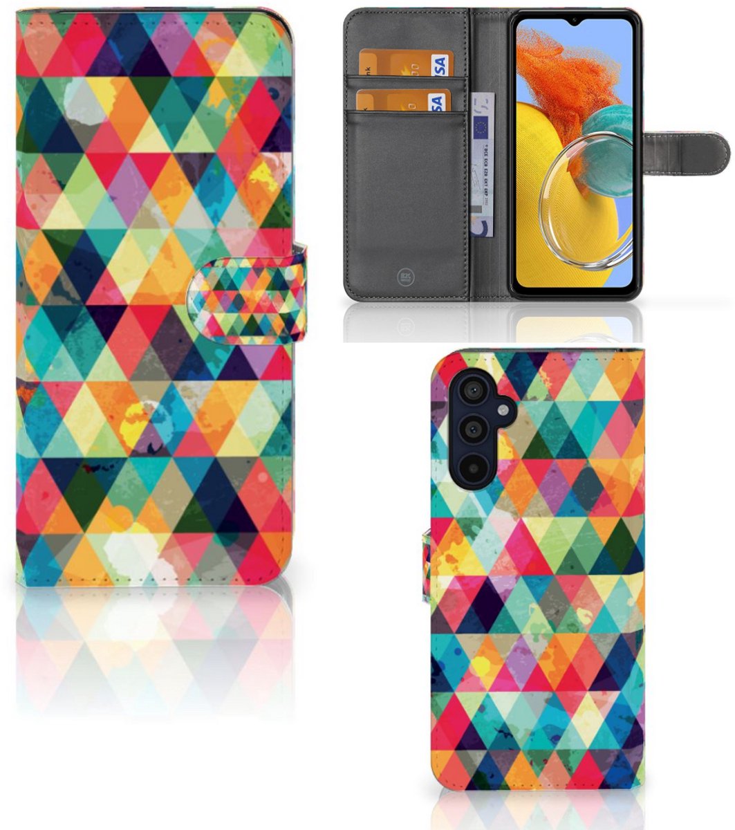 Samsung Galaxy M14 Telefoon Hoesje Geruit