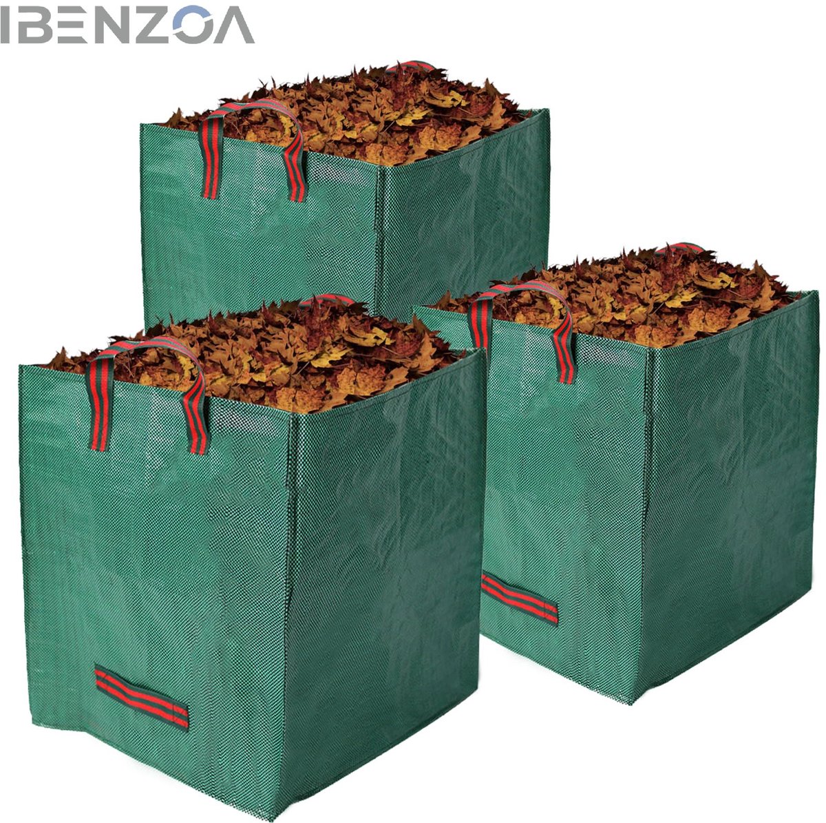 Tuinzakken - 125L - Opvouwbaar - Vierkant