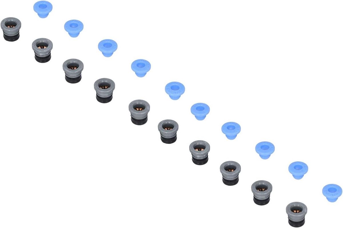 Klepconnector PTFE - Pneumatische Connector Extruder Connector - 3D Printer Onderdelen - Hitte en Slijtvast - 10 Stuks - Blauw