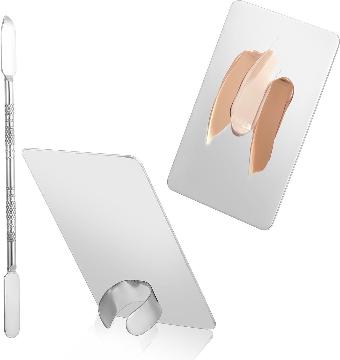 Makeup Palette met Roestvrijstalen Spatel voor Foundation, Oogschaduw en Nail Art Mengtool