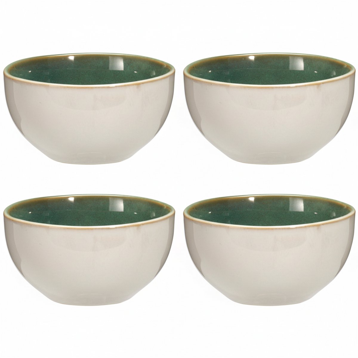 Cookinglife Soepkommen / Kommen Serene Green ø 14 cm - Aardewerk - 4 stuks