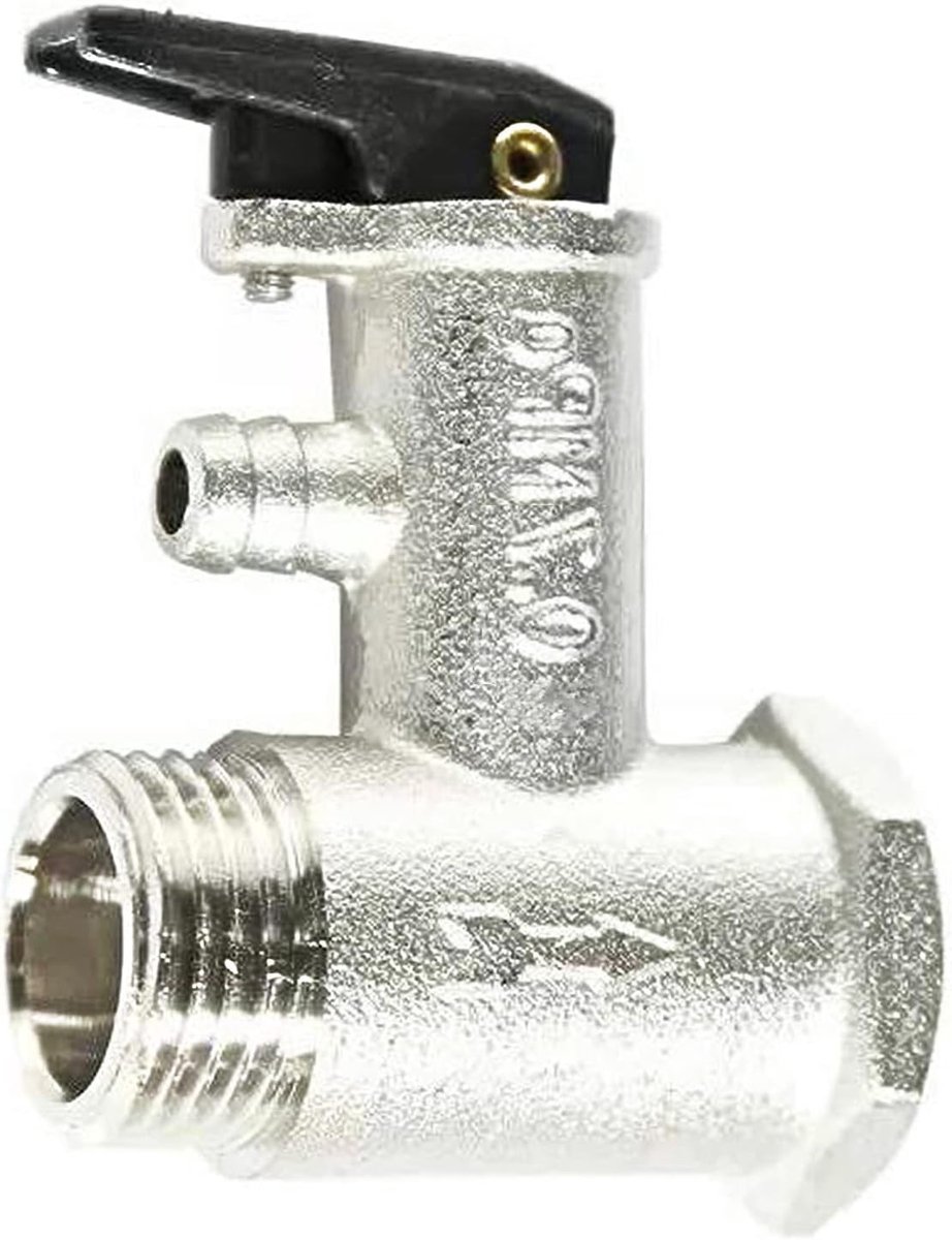 Veiligheidsklep met Messing Draad, 0.7MPa, 1/2 Inch, Drukontlastingsklep voor Boiler en Warmwaterkoker, Betrouwbare Drukbeveiliging