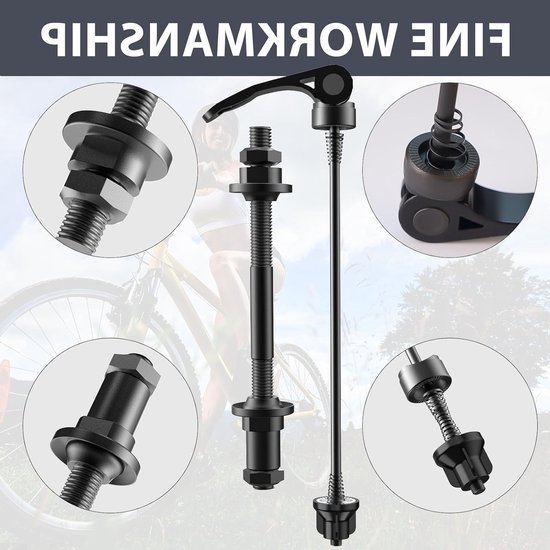 Quick Release Fiets As Wiel Hub Spies, 25mm Stalen Bal, Racefiets Mountainbike. van Merkloos — afbeelding 4