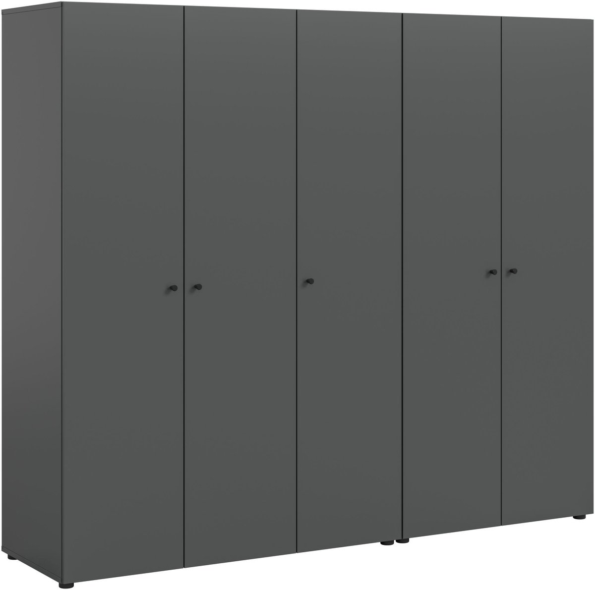 Furnilux Modulaire kledingkast-combinatie in antraciet - 2-delige kledingkast - 200 cm breed