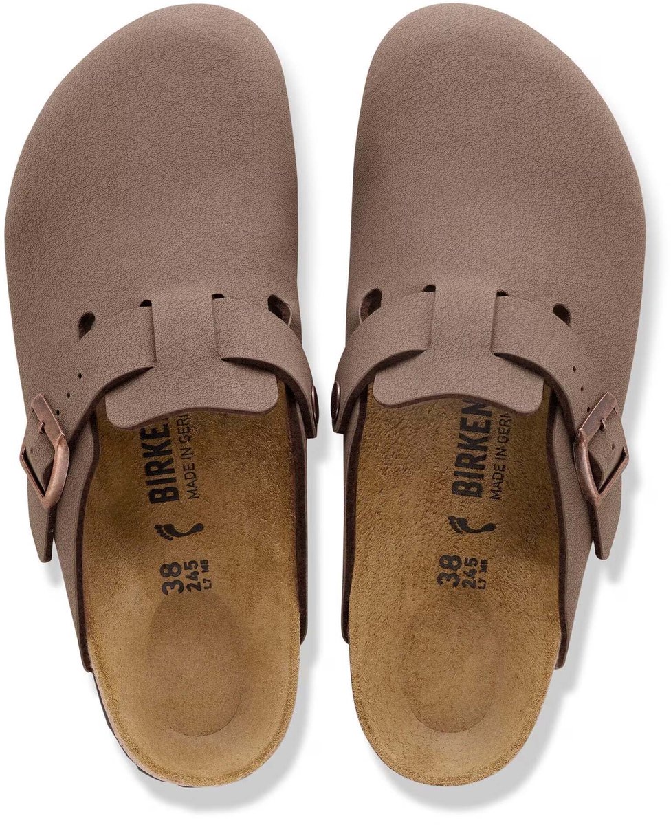 Birkenstock Boston Birkibuc Sandalen Fashion Wear Volwassen Bruin