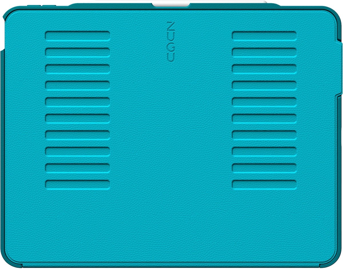 Zugu case Hoesje iPad Air 13 (M2-M4) 2024 & iPad Pro 12.9 (3rd/4th gen) – Verstelbare Magnetische Houder met 8 Hoeken – Veilige Magnetische Montage – Grote Valbescherming - Blauw
