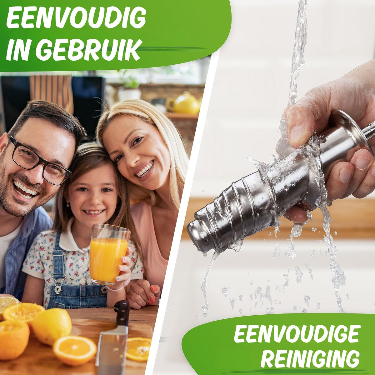 Nutrilovers Green-Press Slow Juicer 304 roestvrij stalen slak, BPA-vrij, Duits merk, hele vruchten, selderij, groenten en fruit, sapcentrifuge, testwinnaar , allround sappers, elektrisch [Energieklasse A+++] thumbnail 6