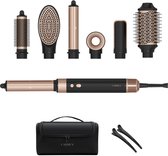 Carmen CAS1470B - Airstyler - Multistyler - Föhnborstel & krulborstel - Krultang 7 in 1 - Hairwrap - Haarstyler - 110.000 rpm motor - Coanda effect - Zwart