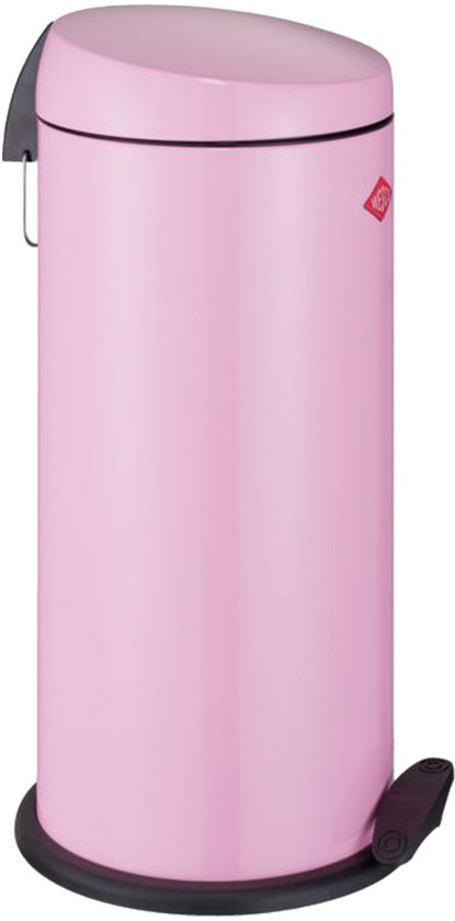 WESCO Capboy Maxi Prullenbak | Pedaalemmer | 22 Liter | Metaal - Roze | Afvalemmer - Made in Germany