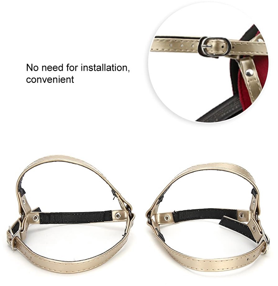 Allecto - Anti-Loose High Heels Schoenaccessoires - Perfecte oplossing voor losse veters - Gouden kleur - Voor dames - Hoge hak schoenen - Ideaal v...