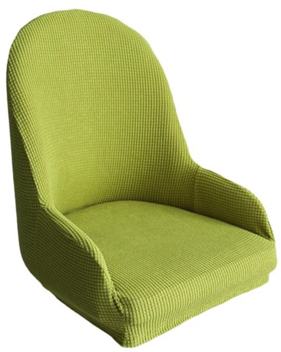 Elastische stoelhoes met zijleuning, geschikt voor bureaustoelen, cafés en studeerkamers, groen.