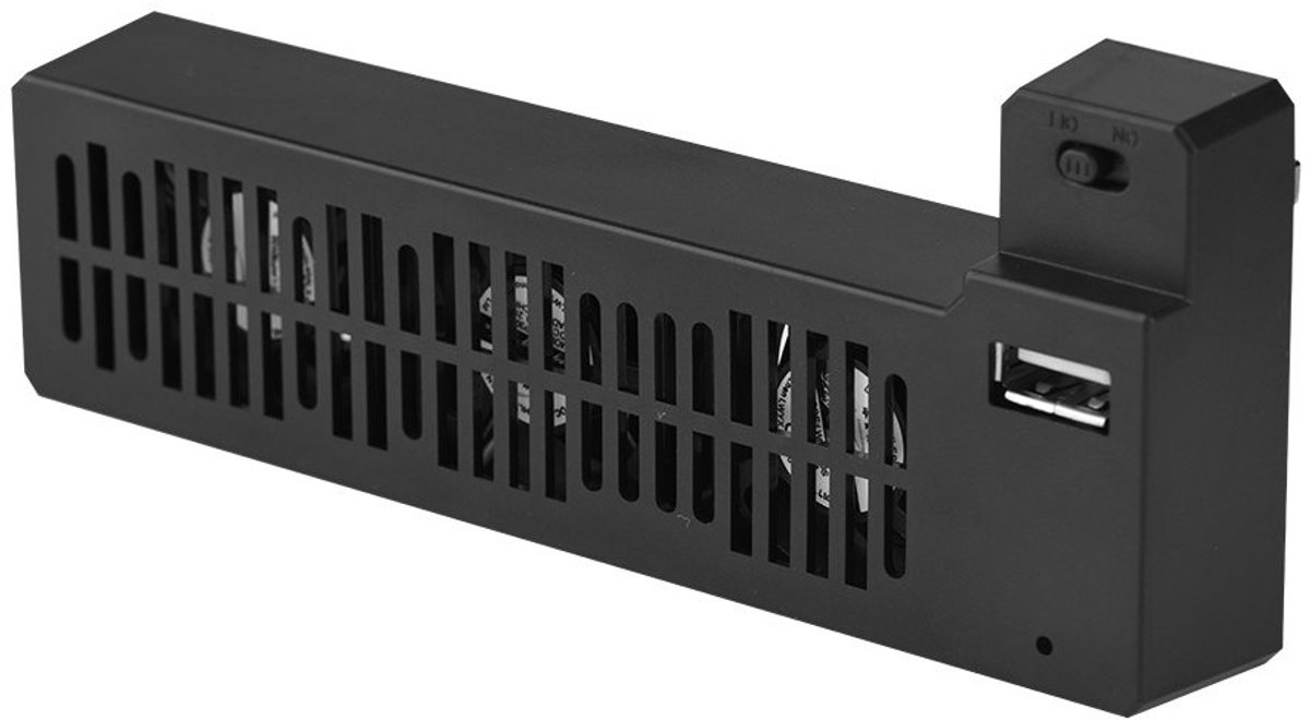 Allecto - Externe USB-ventilator - Koelventilator - Zwart - Warmteafvoer - Verbeterde gaming ervaring - Geschikt voor Xbox One X - Draagbare ventil...
