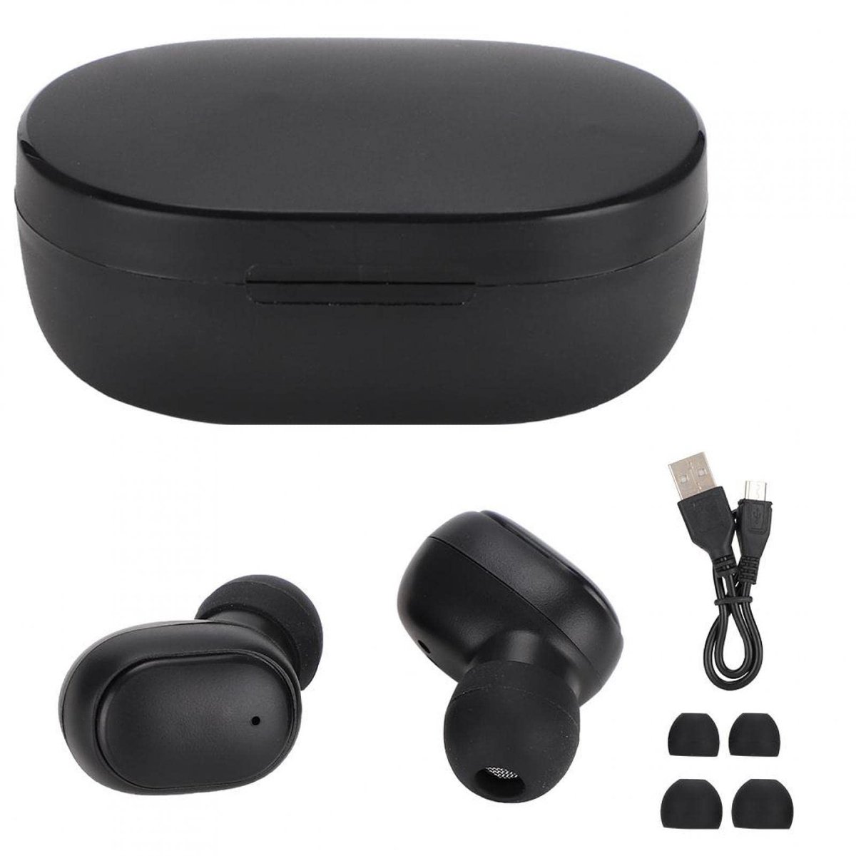 Allecto - Bluetooth oordopjes - Draadloze headset - Comfortabel design - Perfect voor muziek - Geschikt voor onderweg - Model A6S