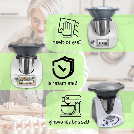 2 Pack Vlinder Klopper Accessoires voor TM5 TM6 TM31, Keukenmachine Onderdelen, Mixen en Malen Gereedschap van Merkloos — afbeelding 3