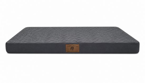 Hondenmat 100x70 cm - Gewatteerd Hondenkussen voor Thuis, Bench en Transportbox - Zachte en Comfortabele Ligmat voor Honden, grafiet
