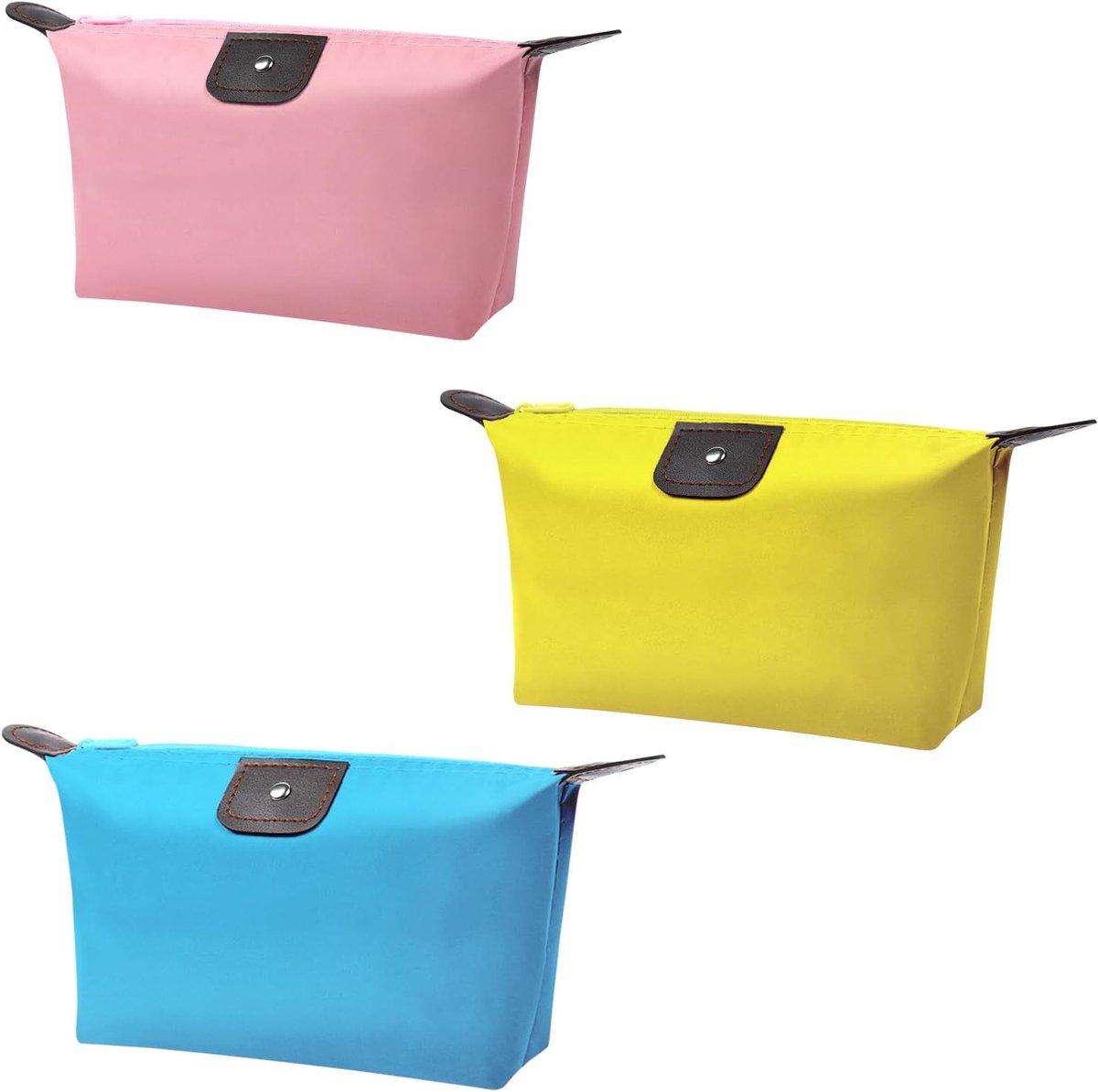Kleine Cosmetica Tas voor Reizen, Waterdichte Make-up Tas met Rits, Ideaal voor Toilettas en Organisatie, 27x13x7cm