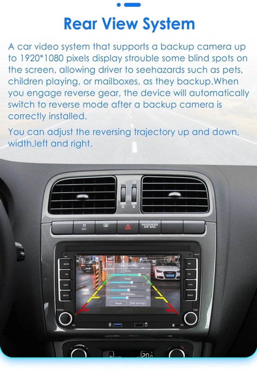 Auto Multimedia Speler - Voor Volkswagen GOLF - 2 Din - 7Inch - MP5 met camera2 - Carplay Scherm - 1GB16GB - Navigatiesysteem Auto - Multimedia Autoradio - Android 12