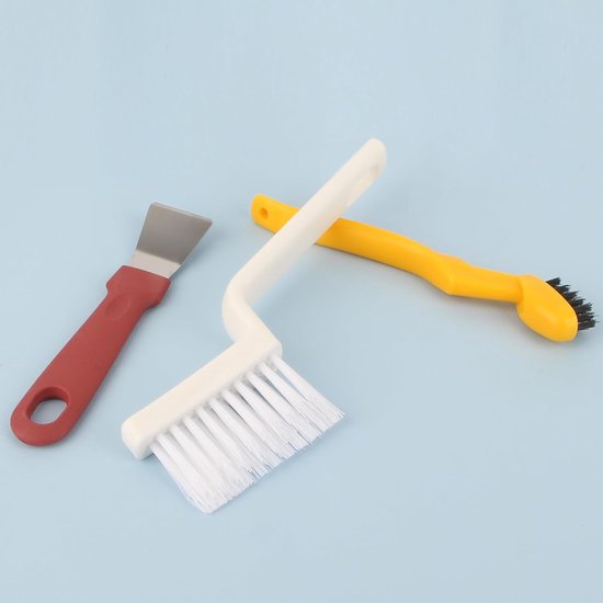 Voegenreiniger Borstel Set - Hoek Reiniger - Schoonmaken van Voegen - V-Vormig Ontwerp - 6 Stuks - Zwart — afbeelding 3