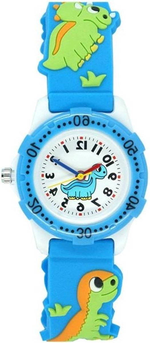 Kinderhorloge Waterdicht - Kindershorloge Meisjes Jongens - Dagelijks Gebruik - Siliconen Band - 2.8 cm Wijzerplaat - Roze
