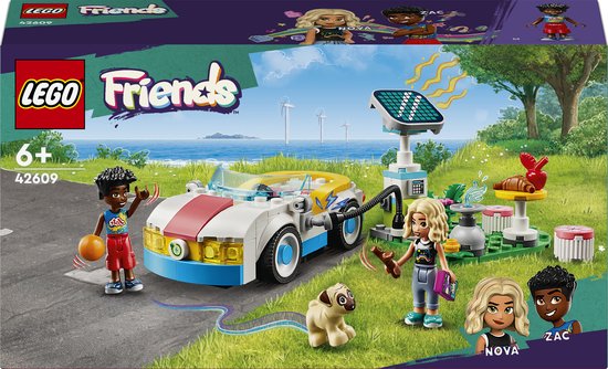 LEGO Friends Elektrische auto en oplaadpunt - 42609