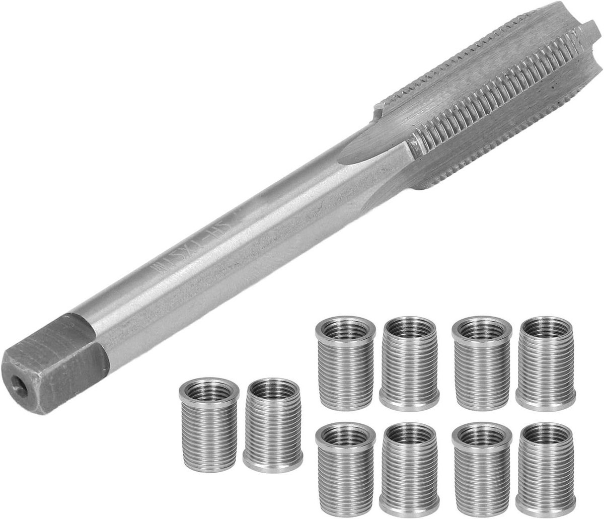 Reparatiewerkzeug voor bougiedraden met M10 x 1.0 schroef en hardware kit voor auto-accessoires