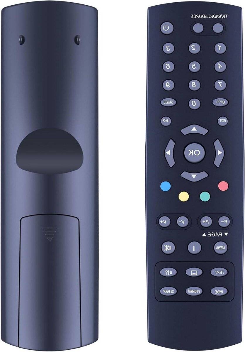Afstandsbediening - Vervangende afstandsbediening - Digitale ontvanger bedienen - Geen programmering nodig - 176 cm - Zwart