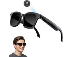 AI Smart Camerabril - Video Bril - Handsfree Opnemen - AI Object Herkenning - 45 Gram - Zwart