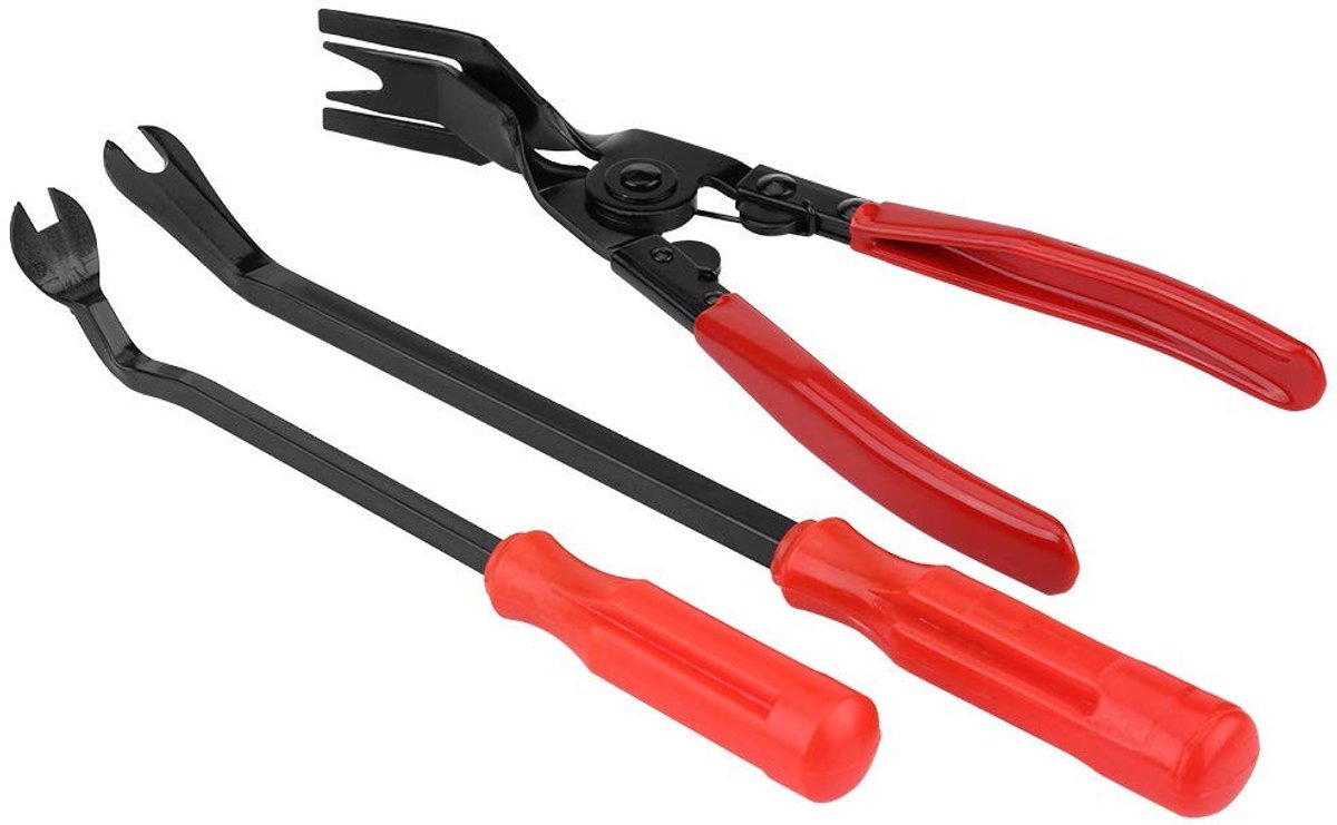SPHProducts - Koevoetstang - Ergonomische Klemtang - 3-delige Set - Auto-gereedschap - Gebruiksvriendelijke Autodeurbekledingstang - Geschikt voor Car