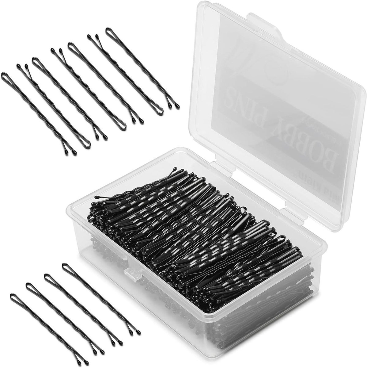 Haarspelden Kit - Haargrepen Bobby Pins - Haar Styling - Gekromd Ontwerp - 300 stuks - Zwart