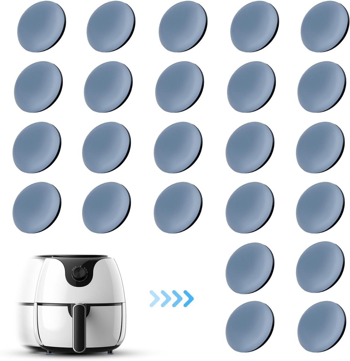 24pcs Appliance Sliders - Zelfklevende Sliders - Kleine Keukenapparatuur - Voor Koffiezetters en Airfryers - Gemakkelijk te Bewegen