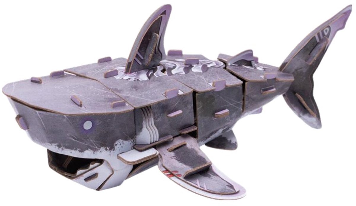 3D Kraft Paper Puzzle Great White Shark