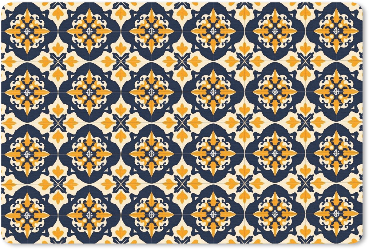 Muismat 13x8 cm - Mousepad Patroon - Siertegel - Kleurrijk - Muismatten