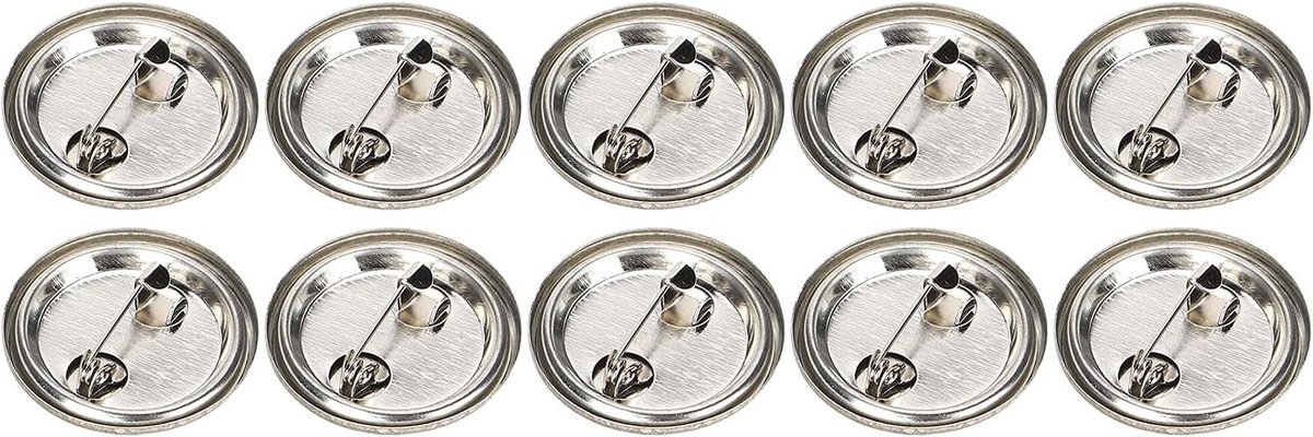 DIY Brooches en Emblemen: 100 Stuks Lege Pin Buttons voor Creatieve Ambachten (25MM)