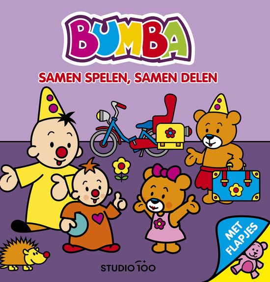 Bumba - Boek - Kartonboek met flapjes - Rijmend verhaaltje - Samen spelen, samen delen
