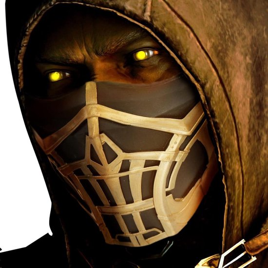 Mortal Kombat Masker - Scorpion Sub-Zero - Cosplay Kostuum - Hars Materiaal - 1 stuk - Geel