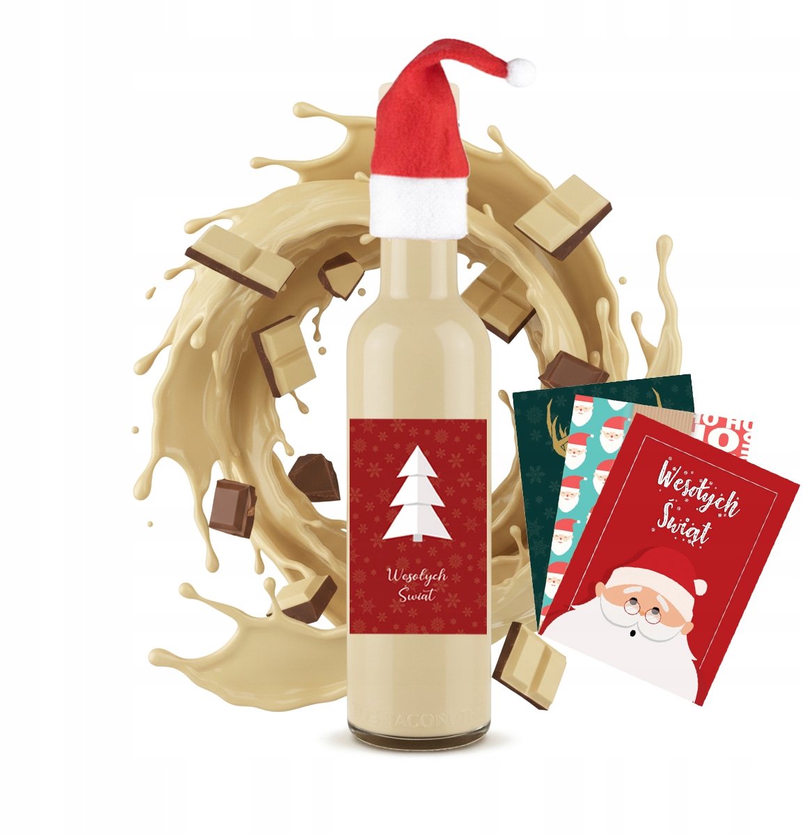 Bimberek FUTURA - Feestset - 250ml Fles - Kerst Cap - Etiket naar Keuze