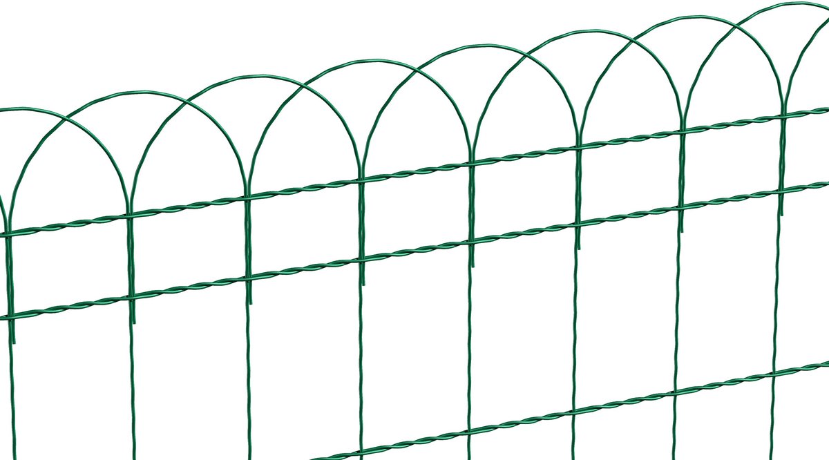Alberts 611859 siervlechtwerk Rondo | verschillende hoogtes | groen | hoogte 65 cm | lengte 10 m