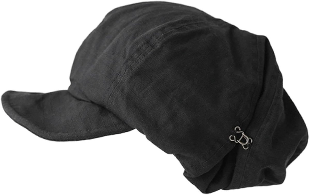 JeiibrZui Vintage Collectie Dames Baret - 54-60 Cm - 1 Stuks - Zwart