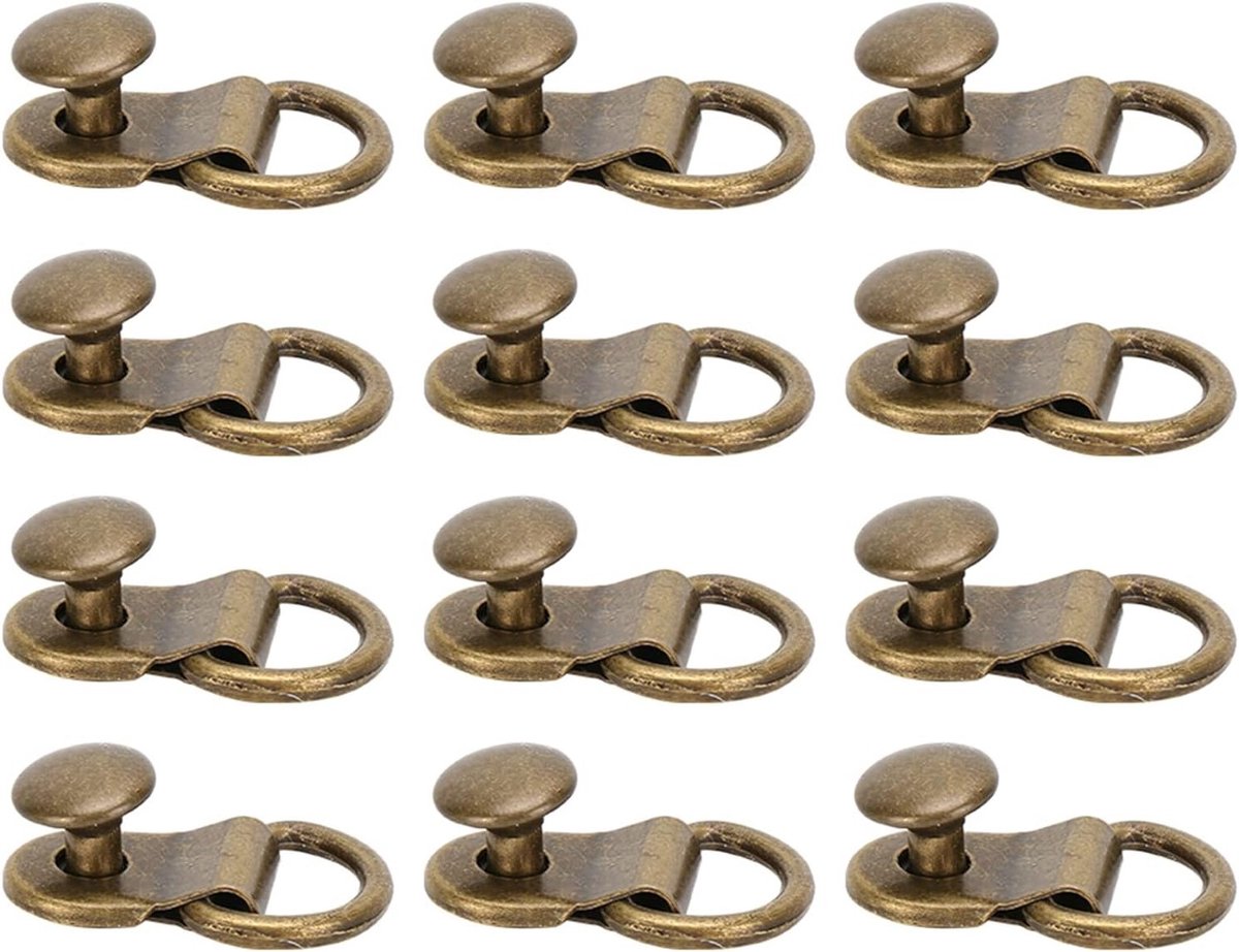 100 Sets Leren Oogjes en Riemen voor Schoenen en Tassen - DIY Rivet en Haak Accessoires voor Creatieve Projecten