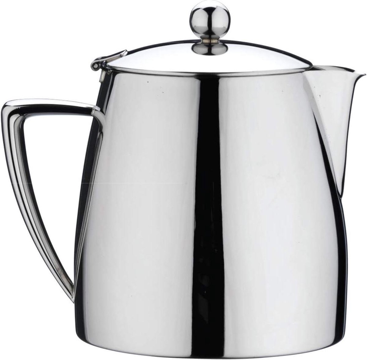 Theepot - Koffiekan Theepot - Thee Serveren - Art Deco Ontwerp - 485ml - Zilver