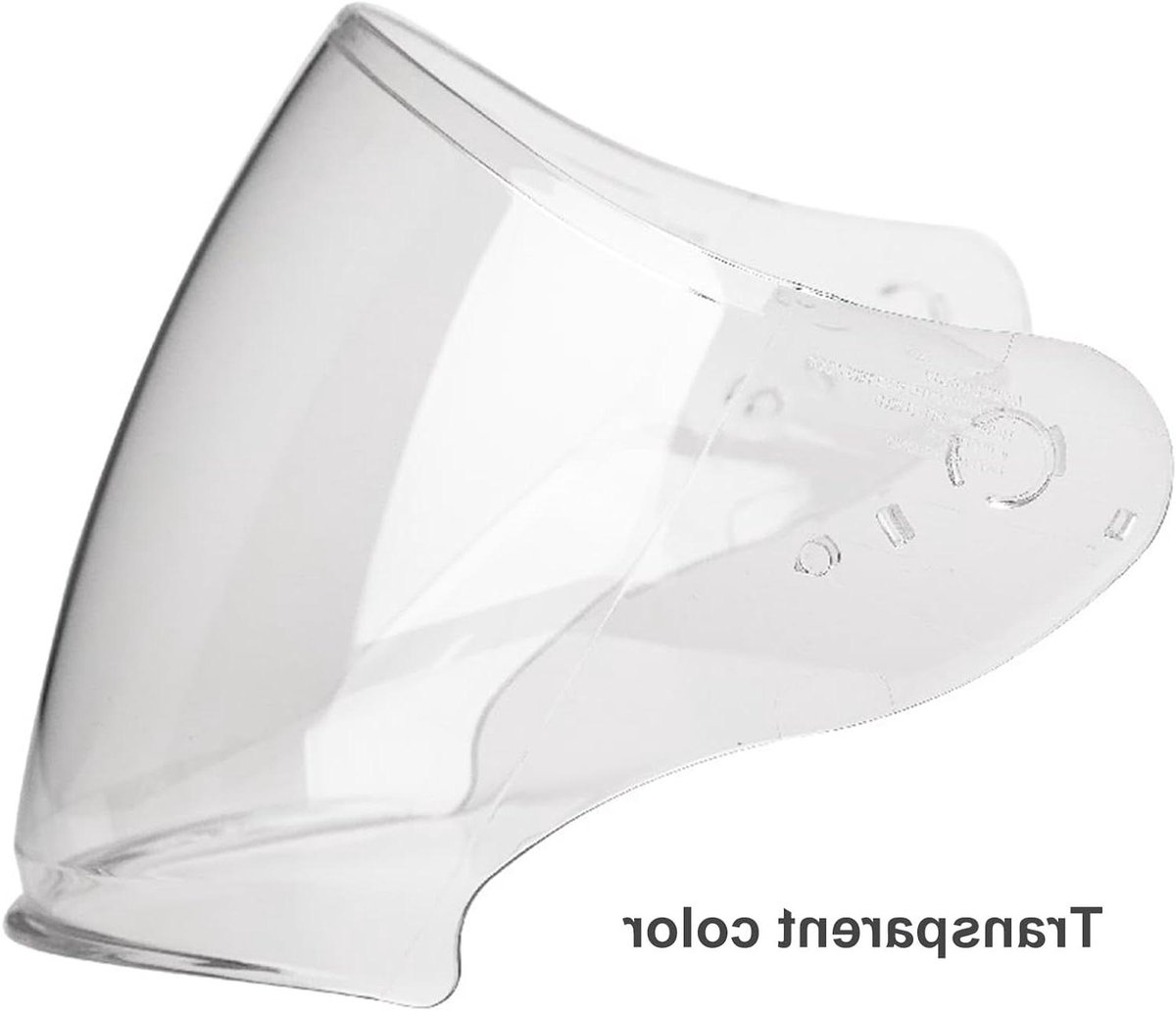 Motorhelm Windschermlens - Helmvizier Vervanging - Veilig Rijden - Krasbestendig PC Materiaal - 27 x 23 x 17 cm - Transparant