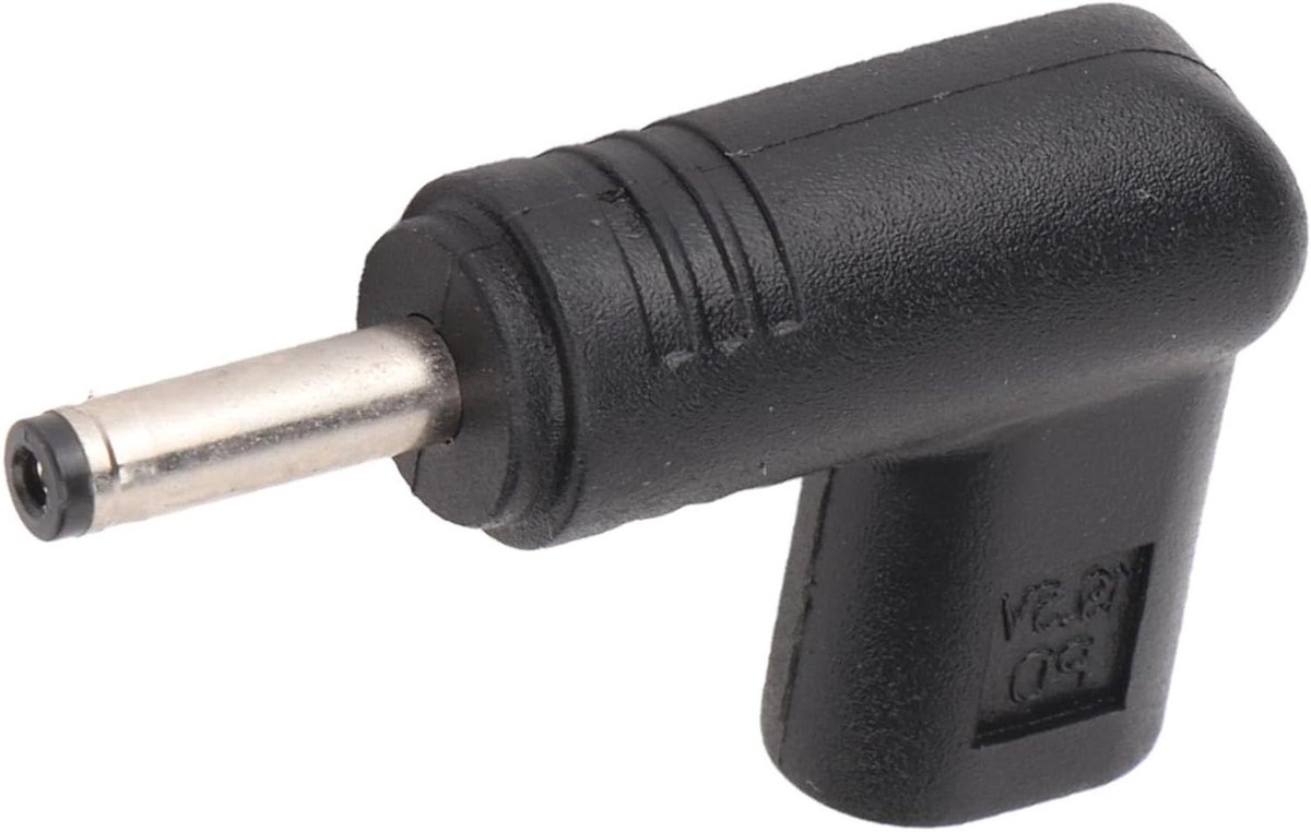 USB C naar DC Adapter - Converter Kabel - Laptop Opladen - 90 Graden Hoek - 100W - Zwart