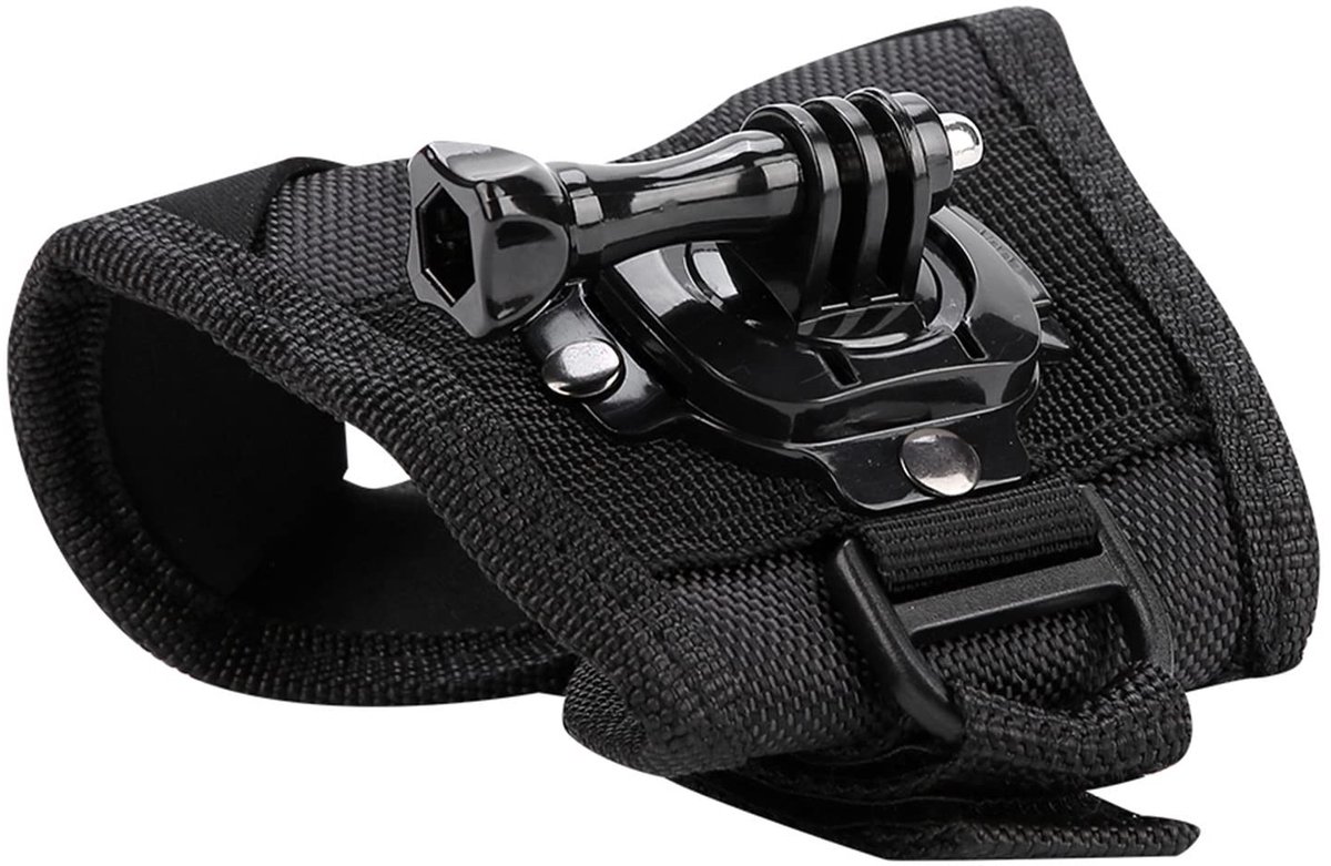 Store_7 - 360° Rotatie Polsband - Innovatieve Camerariem - Zwart - Armpolsbevestiging - Geschikt voor SJ4000/SJ5000/XiaoYi - 20 x 5,5 cm
